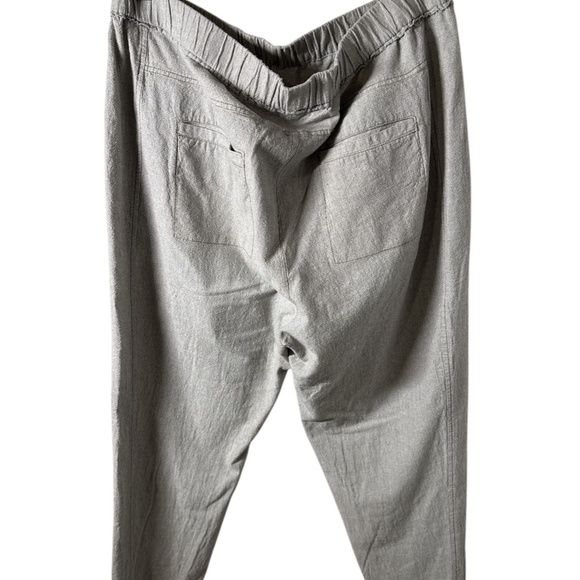 Anthropologie Hei Hei Cotton Tapered Pants – Light Grey (Size L) - Picture 3 of 7